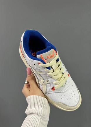 Кроссовки asics kith x ex89 'white blue orange'6 фото