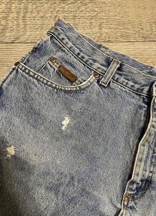 🪢 джинсовые шорты мом на высокой талии wrangler 44/xxl2 фото