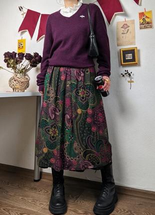 Джемпер кофта шерсть мериноса merino wool винтажная свитер длинный большой4 фото