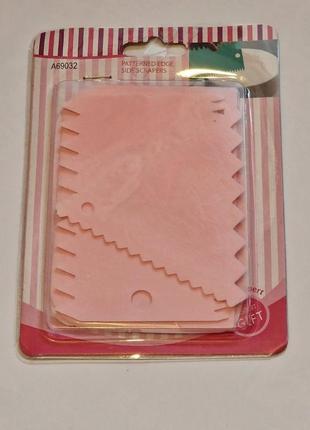 Набір 4 штуки фігурні кондитерські шпателі ножі резаки для крему, мастики