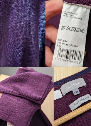 Джемпер кофта шерсть мериноса merino wool винтажная свитер длинный большой10 фото