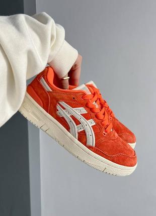 Кроссовки asics ex89 kith orange5 фото