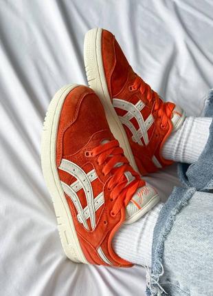 Кроссовки asics ex89 kith orange6 фото