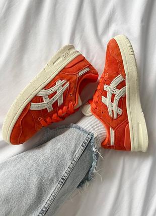 Кроссовки asics ex89 kith orange2 фото