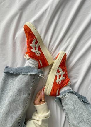 Кроссовки asics ex89 kith orange3 фото