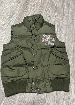 Дитяча пухова жилетка benetton