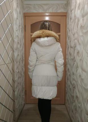 Теплий зимовий пуховик xs/s, 36-38 (40-42) або на дівчинку 11-15 років чорнобурка4 фото