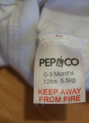 Pep&co новогодний бодик 0-3 мес новогодный бодик3 фото