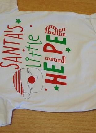 Pep&co новогодний бодик 0-3 мес новогодный бодик5 фото