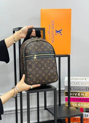 Рюкзак стильный коричневый женский мужской louis vuitton луи витон унисекс