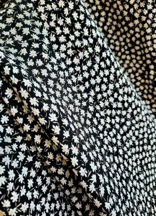 H&m юбка миди с разрезом в цветочный принт9 фото