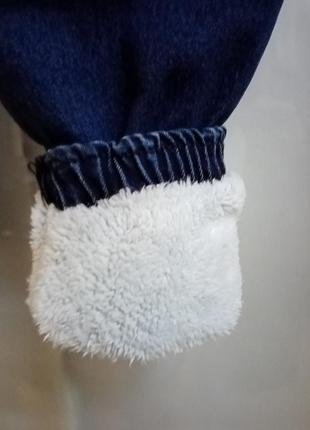 Зимние джинсы - джоггеры. 134-1525 фото