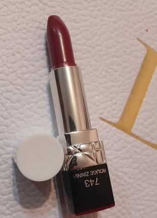 Помада rouge dior lipstick - 743 rouge zinnia2 фото