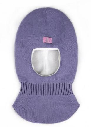 Теплий шолом для дівчинки, шапка шолом на зиму, зимовий шолом шапка на флісі1 фото