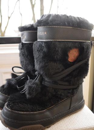 Зимові чоботи черевики рукавиці луноходи унти tommy hilfiger р. 41/42 27 см8 фото