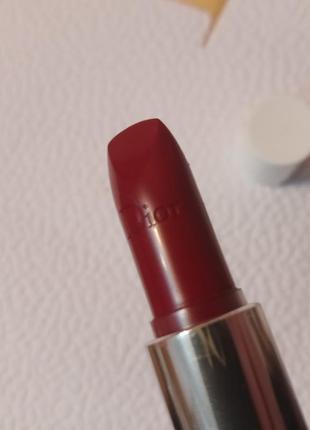 Помада rouge dior lipstick - 743 rouge zinnia3 фото