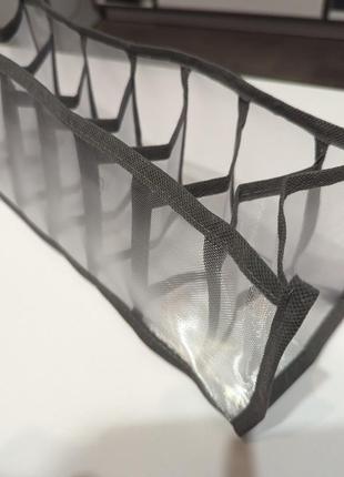 Органайзер сетчатый для носков, нижнего белья 7 ячеек3 фото