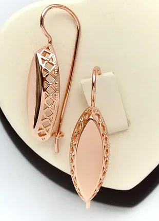 Серьги позолота 18к. (медицинское золото)