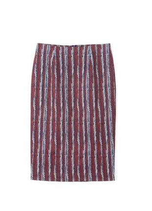 Стильная юбка карандаш "la redoute" с принтом. размер uk10/eur38.2 фото