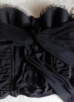 Шикарный брендовый черный корсет от "ann summers"6 фото
