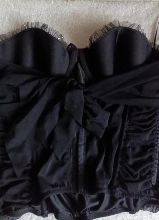 Шикарный брендовый черный корсет от "ann summers"8 фото
