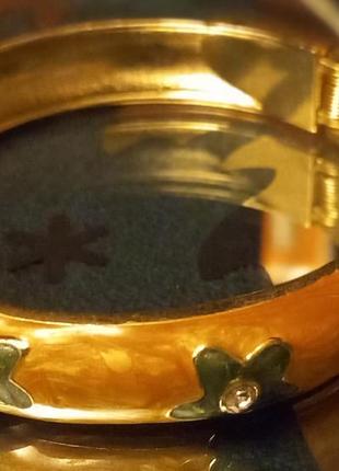 Металевий браслет із яскравою емалью. європа.2 фото