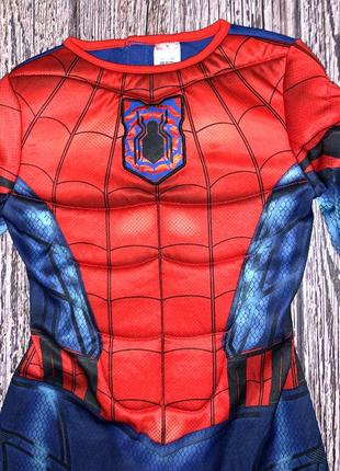 Новогодний костюм spidermen с маской для мальчика 2-3 года, 92-98 см6 фото