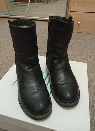 Ботинки кожаные бу