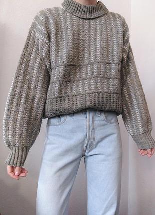 Винтажный свитер шерстяной