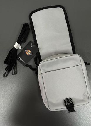 Месенджер dickies сірий/фіолетовий, барсетка дікіс, сумка через плече унісекс5 фото