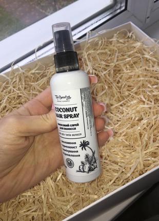 Кокосовый спрей для волос парфюмированный кондиционер термозащита2 фото