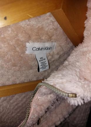 Плюшевая, мягкая кофта calvin klein в размере xs-s, небольшая м2 фото