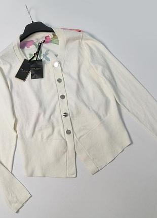 Брендова кофта з бавовни з красивою спинкою ted baker