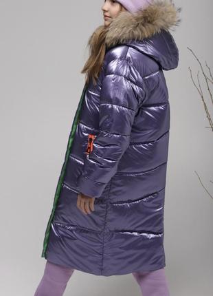 Зимняя подростковая детская куртка пальто пуховик дитяча зимова куртка