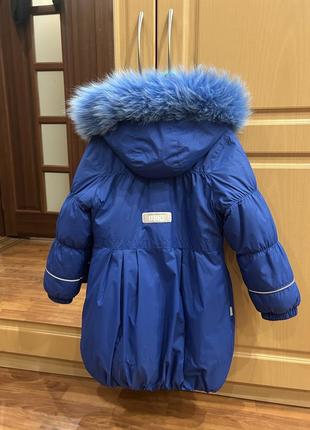 Зимняя удлиненная куртка пальто lenne 116-1222 фото
