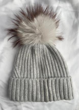 Зимова шапка odyssey з вовни та ангори для дівчинки 10-14 років2 фото