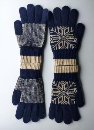 Рукавички iwinter wool gloves для сенсорних екранів чоловічі жіночі3 фото