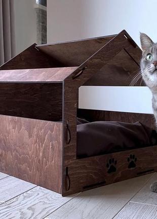 Будиночок для кота венге cat joy9 фото