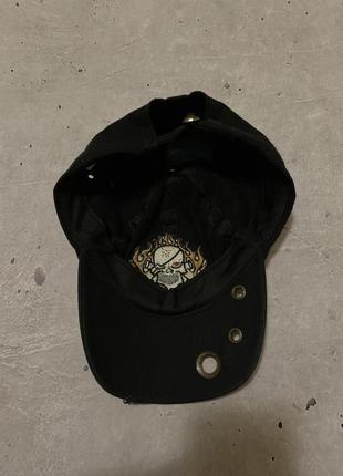 Жіноча кепка з черепом в стилі ed hardy5 фото