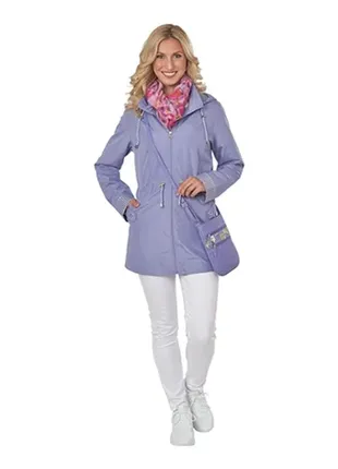 Куртка плащёвка linda франция фиолетовый цвет размеры xxl2 фото