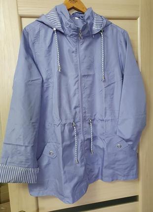 Куртка плащёвка linda франция фиолетовый цвет размеры xxl3 фото