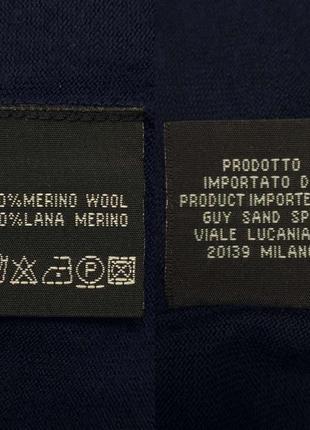 Итальянский пуловер из тонкой гладкой мериносовой шерсти3 фото