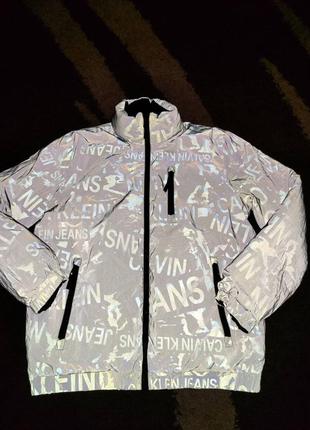 Мужская зимняя двухсторонняя куртка calvin klein р.xl9 фото