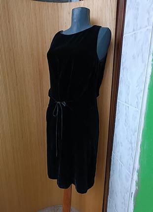 Вечірня чора сукня натуральний шовк оксамит трансформер emporio armani