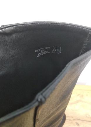 Zara черные кожаные высокие сапоги ботфорды ботинки ботильоны с кисточками на высоком каблуке размер 39.5 40 на стопу 25.5 см8 фото