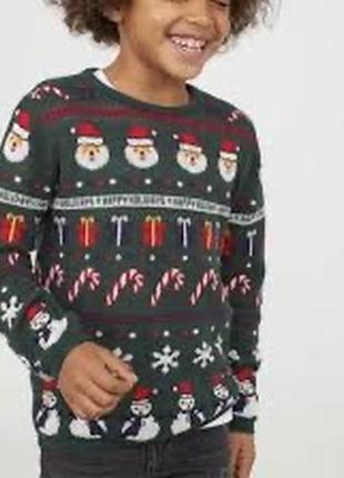 Свиткр новогодний 2-3 года h&m