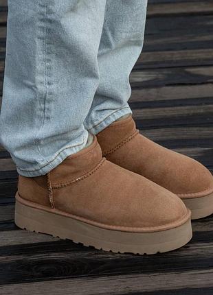 ❄️ угги на платформе ugg ultra mini platform premium ❄️❄️(мех)