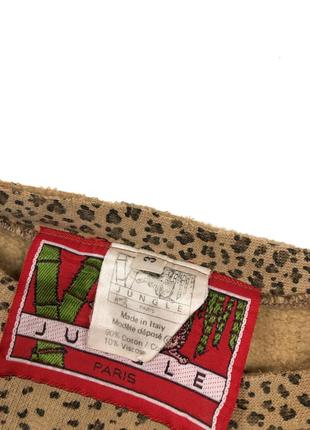 Kenzo jungle vintage винтажный мирер кофта свитшот леопард5 фото