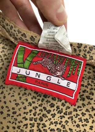 Kenzo jungle vintage винтажный мирер кофта свитшот леопард6 фото