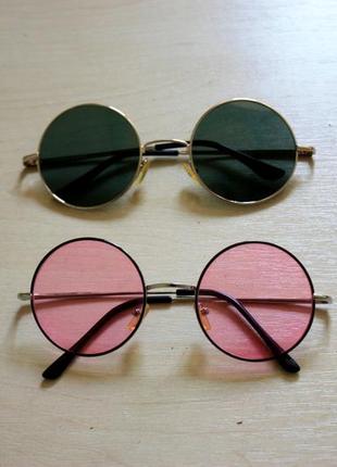 Круглые очки солнцезащитные1 фото